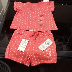 Macy's First Impressions Pink Heart  Matching Set